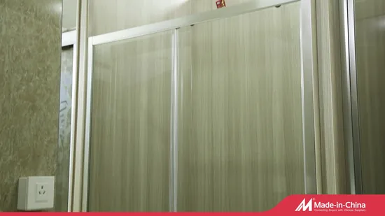 Factory Price Bathroom Aluminium Profile Sliding Tempered Glass Partition Shower Door